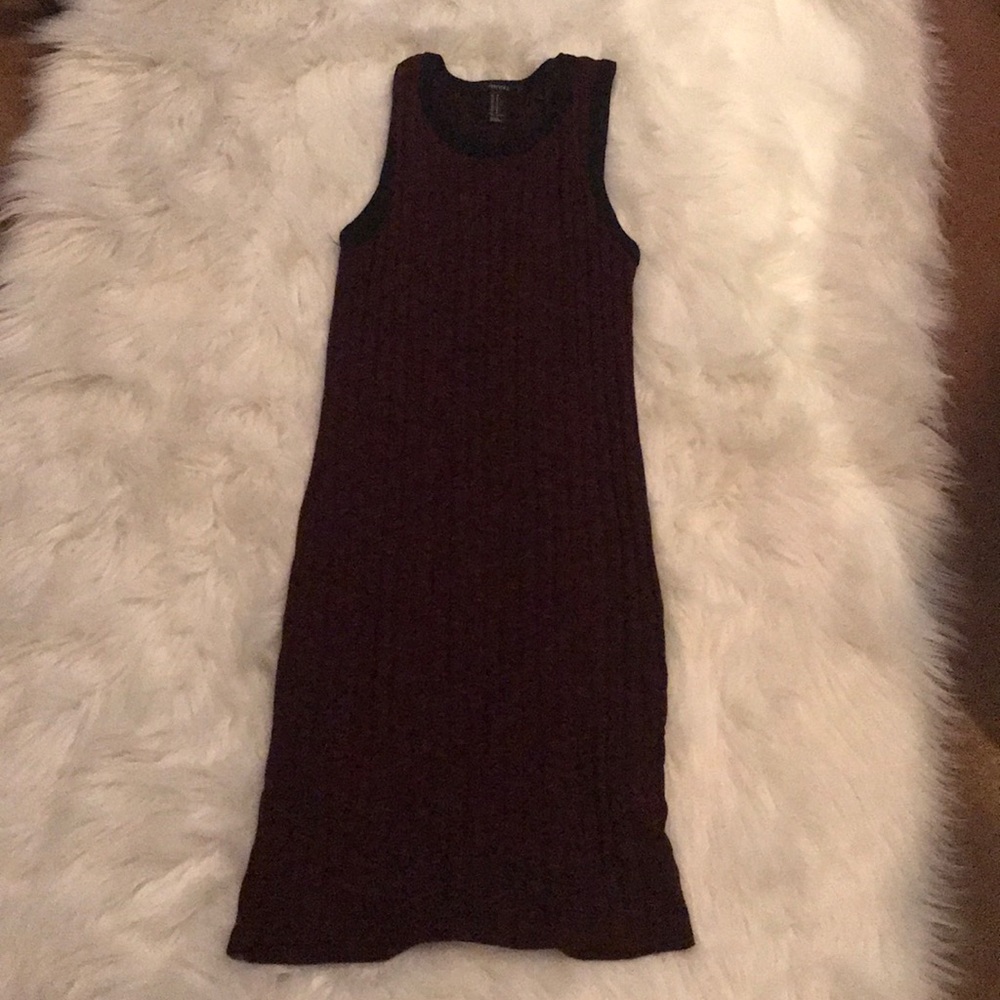 Fitted, stretch ruby red maxi dress (never worn!)